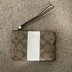 Brown and Cream Color Wristlet